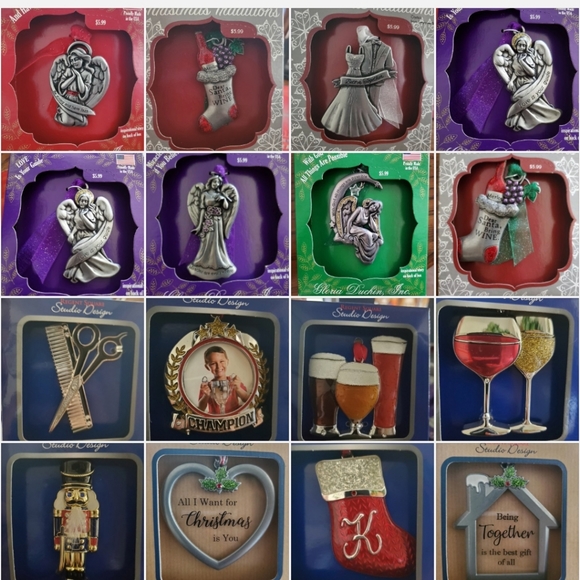 Christmas ornaments variety